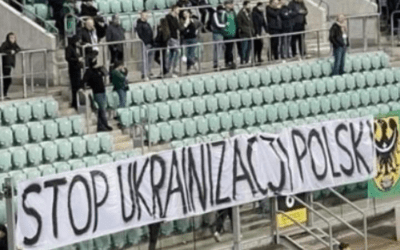 "Stop ukrainizacji Polski". Ultrasi wywiesili haniebny baner na meczu Śląska Wrocław