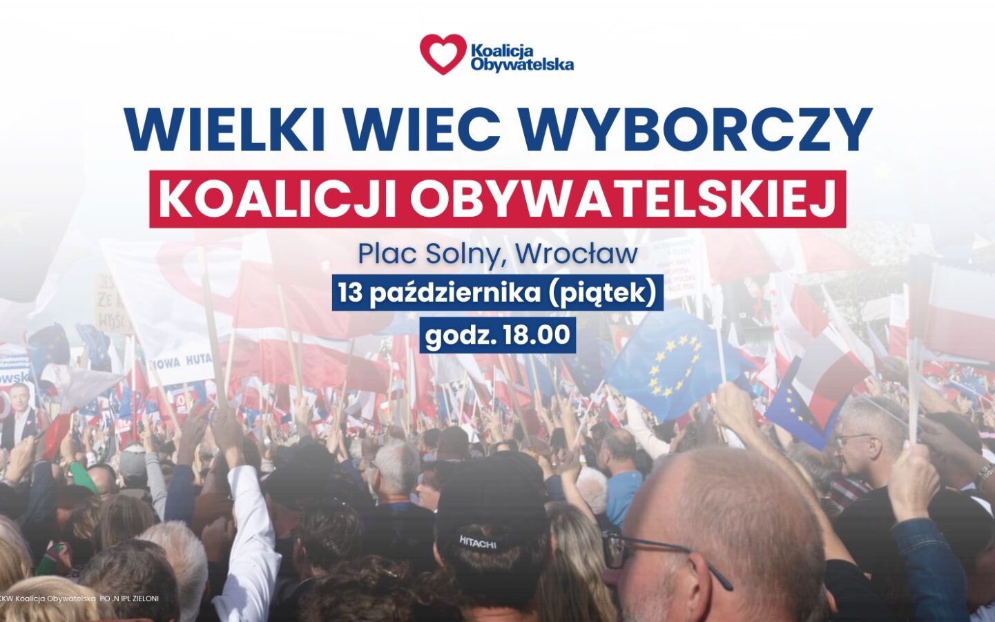 Wielki Wiec Wyborczy Koalicji Obywatelskiej we Wrocławiu